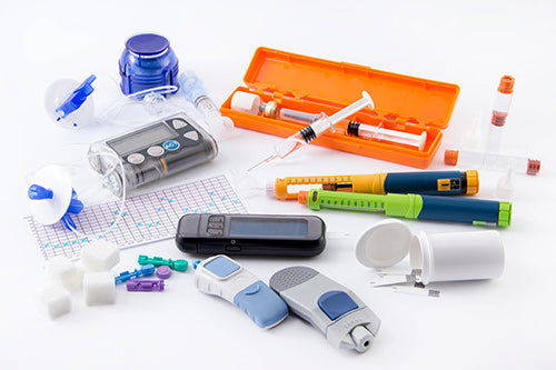 Diabetes medications and tools supply